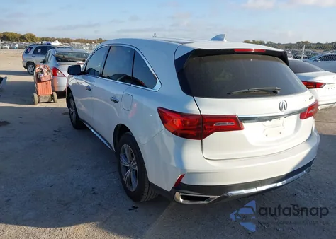 2020 Acura Mdx Standard z USA, uszkodzony, nr VIN 5J8YD3H38LL009069